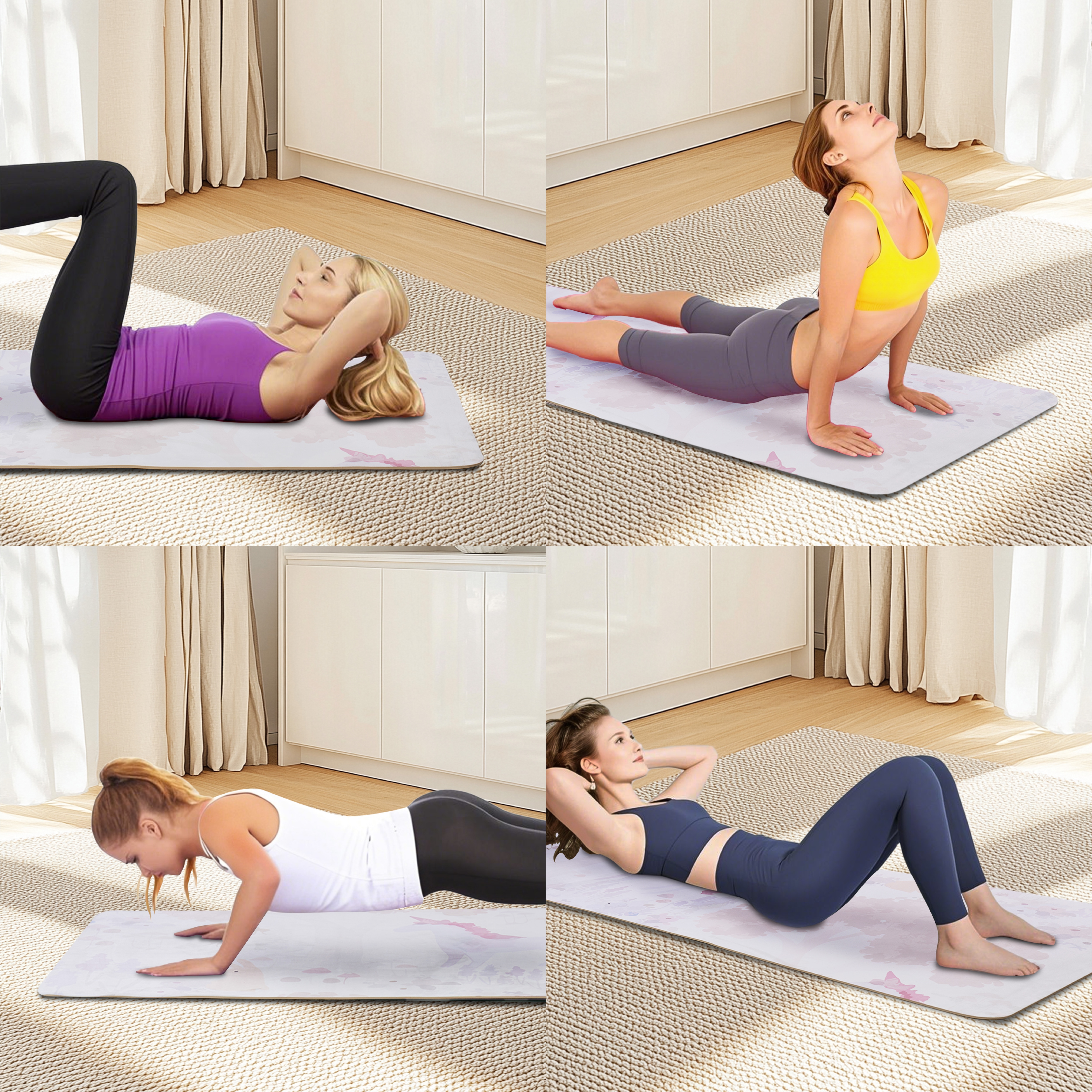 Professional Non-slip Yoga Mat For Pilates And Floor Exercises_voghion.com